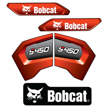 S450 BOBCAT SKID-STEER LOADER REPLACEMENT DECALS - DURABLE LAMINATED